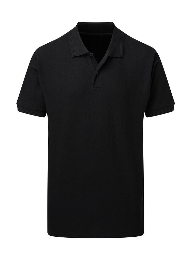 Poly Cotton Polo Men Black