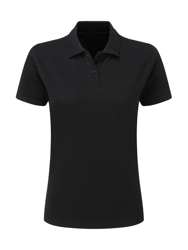 Cotton Polo Women Black