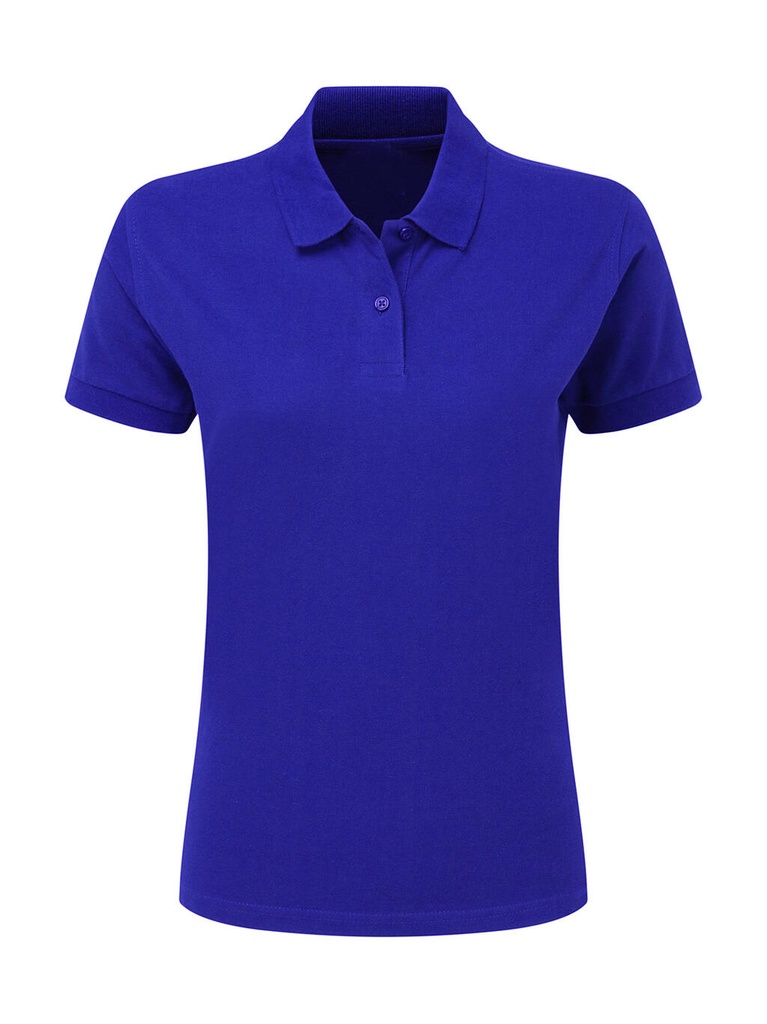 Cotton Polo Women Royal Blue