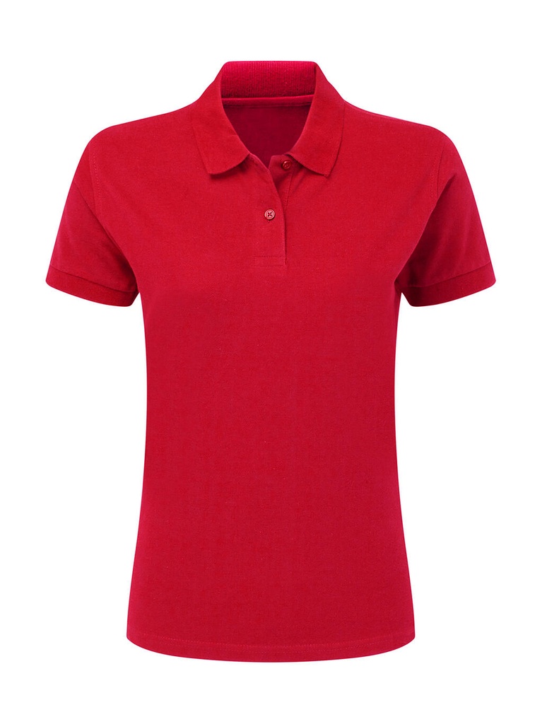Cotton Polo Women Red