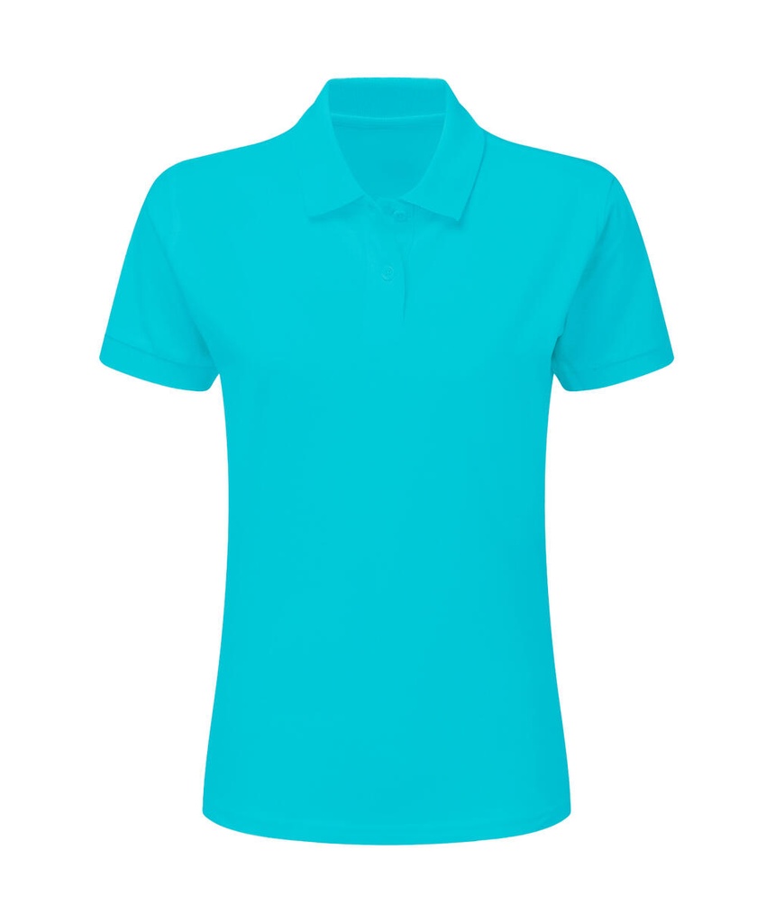 Cotton Polo Women Turquoise