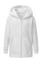 Hooded Full Zip Kids White