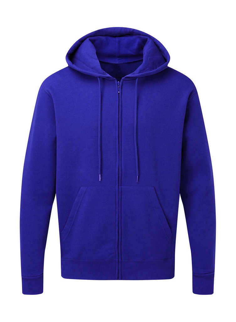 Hooded Full Zip Men Royal Blue