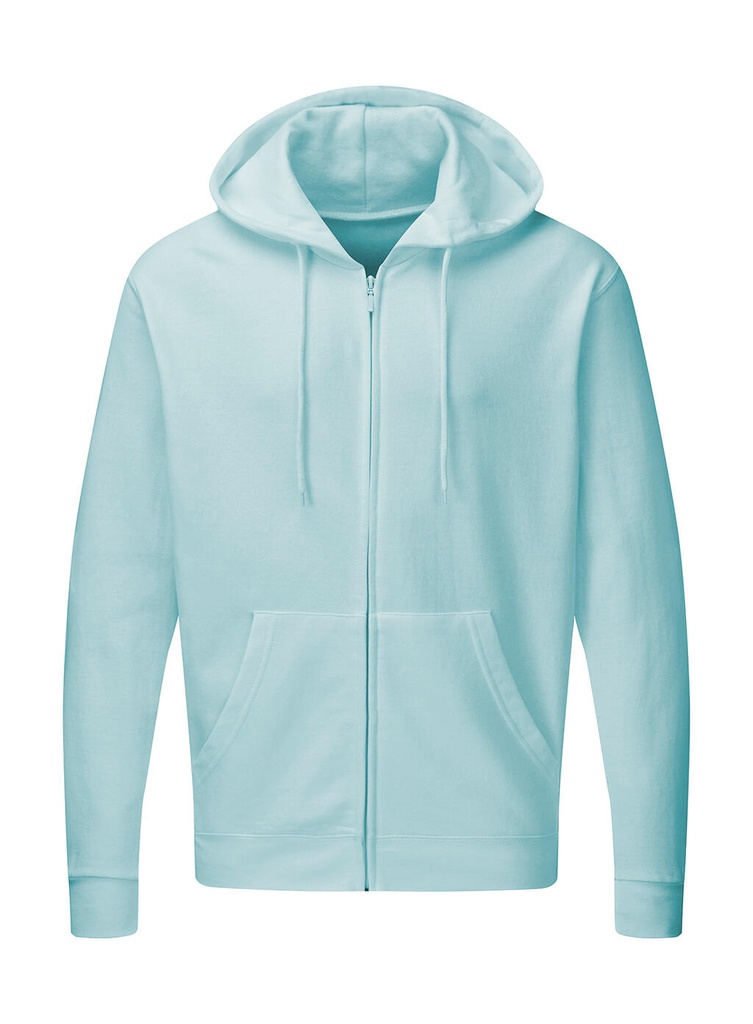 Hooded Full Zip Men Angel Blue