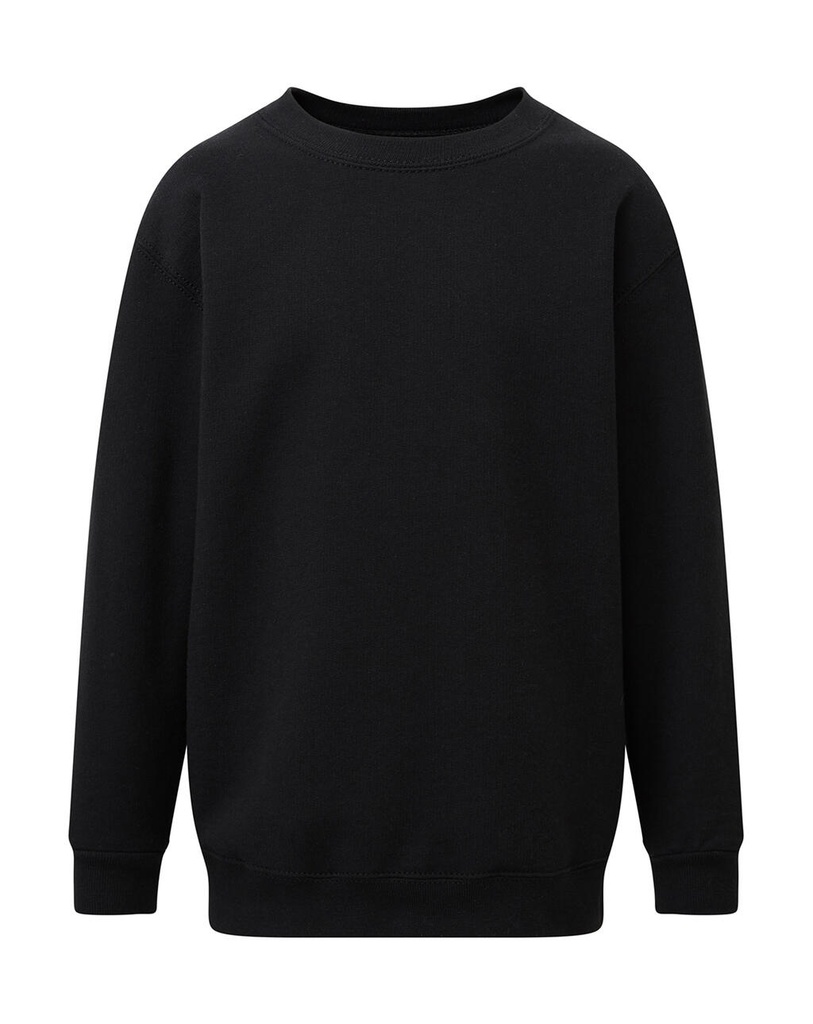 Crew Neck Sweatshirt Kids Black