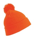 Pom Pom Beanie Fluorescent Orange