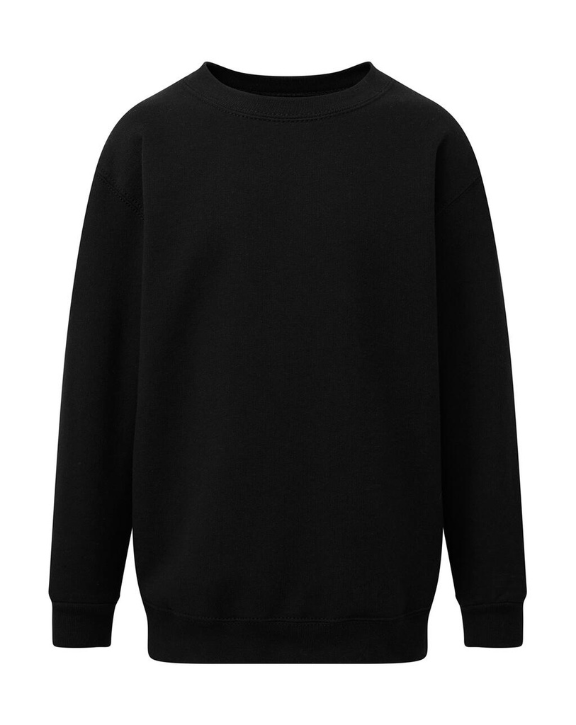 Crew Neck Sweatshirt Kids Dark Black