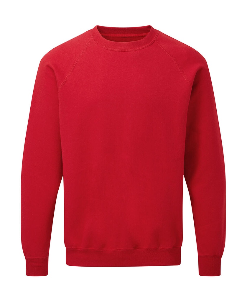Raglan Sweatshirt Men Red