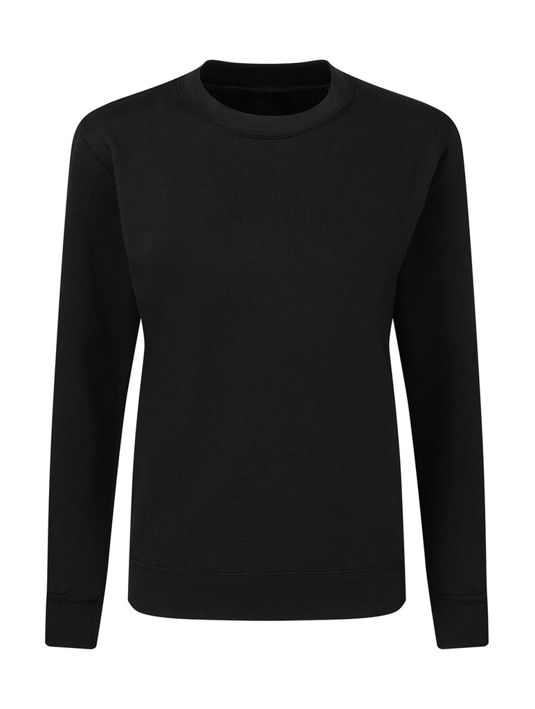Crew Neck Sweatshirt Women Dark Black