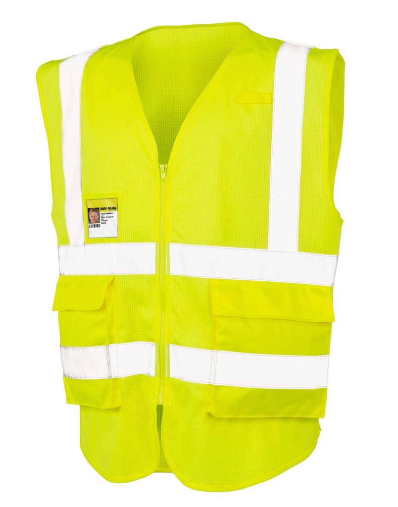 Executive Cool Mesh Safety Vest Fluorescent Yellow