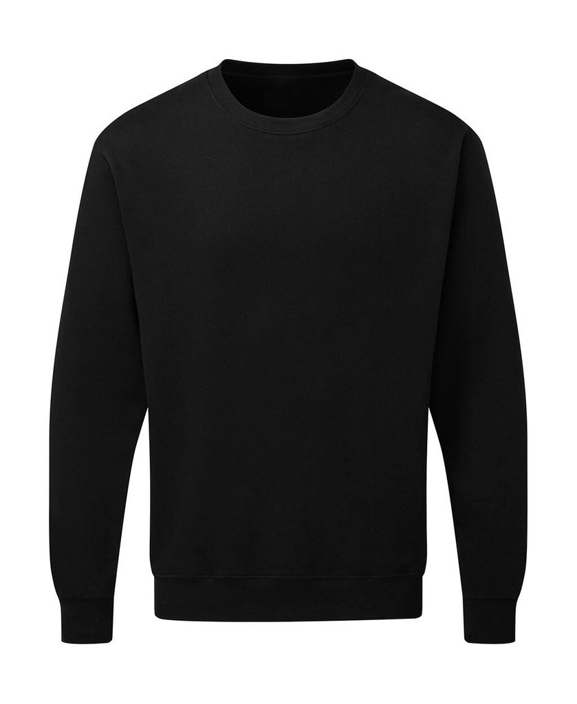 Crew Neck Sweatshirt Men Dark Black
