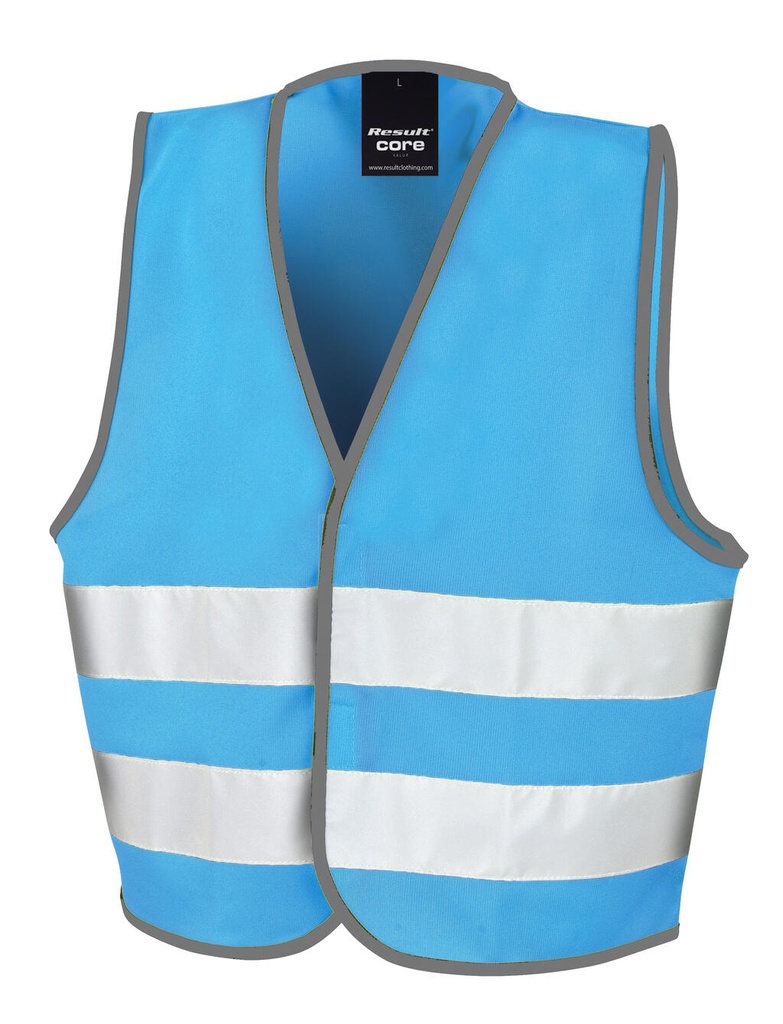 Junior Enhanced Visibility Vest Sky Blue