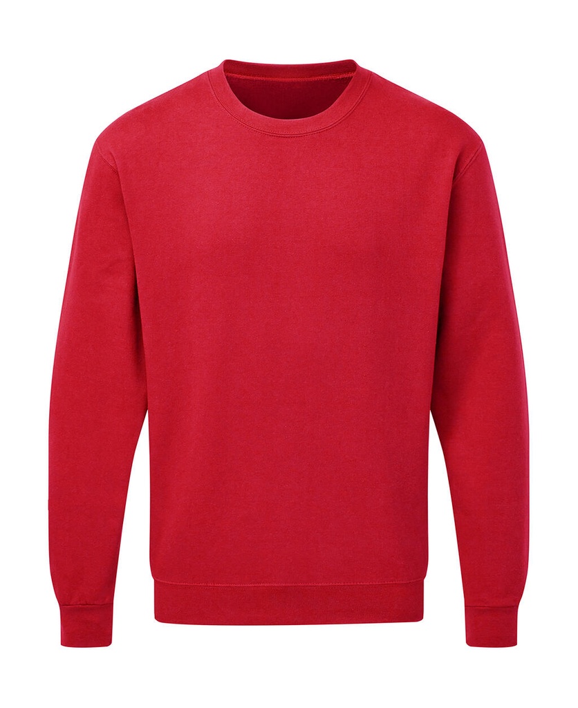 Crew Neck Sweatshirt Men Red