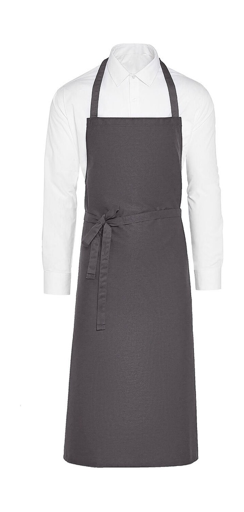 PARIS - Recycled Bib Apron Grey