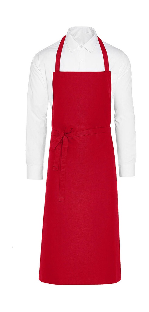 PARIS - Recycled Bib Apron Red