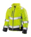 Women's Soft Padded Safety Jacket Fluo Yellow/Grey