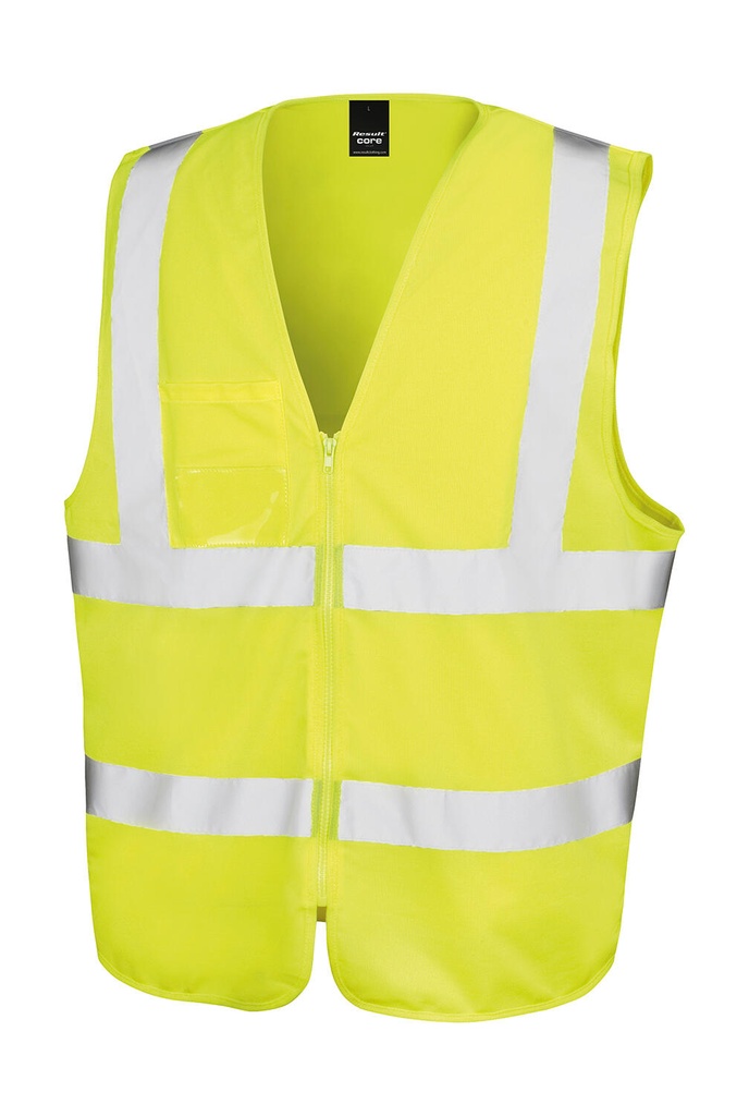 Zip I.D Safety Tabard Fluorescent Yellow
