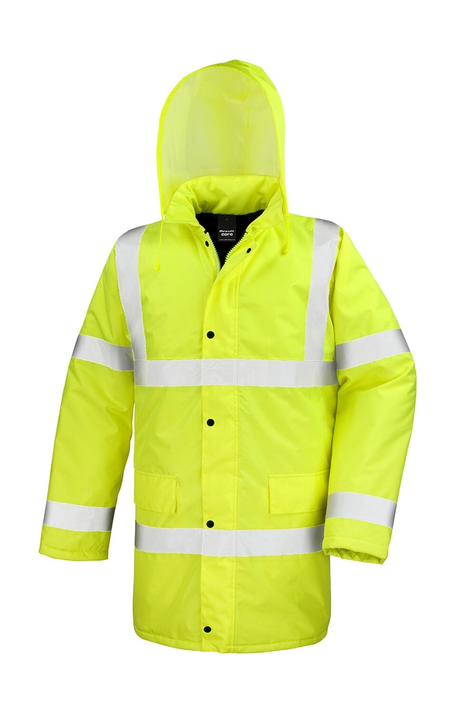Core Hi-Vis Motorway Coat Hi-viz Yellow