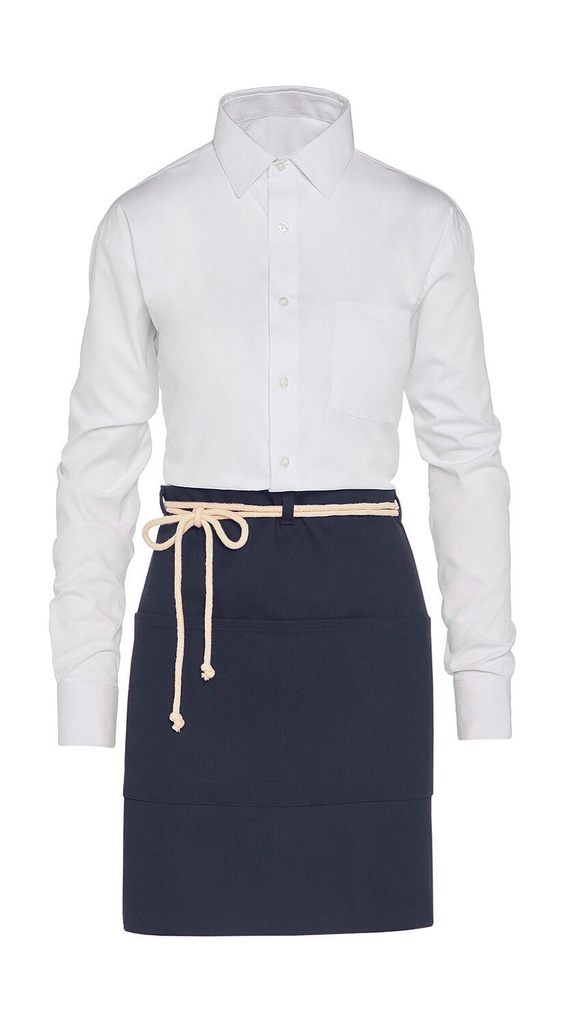 CORSICA - Cord Bistro Apron with Pocket Navy