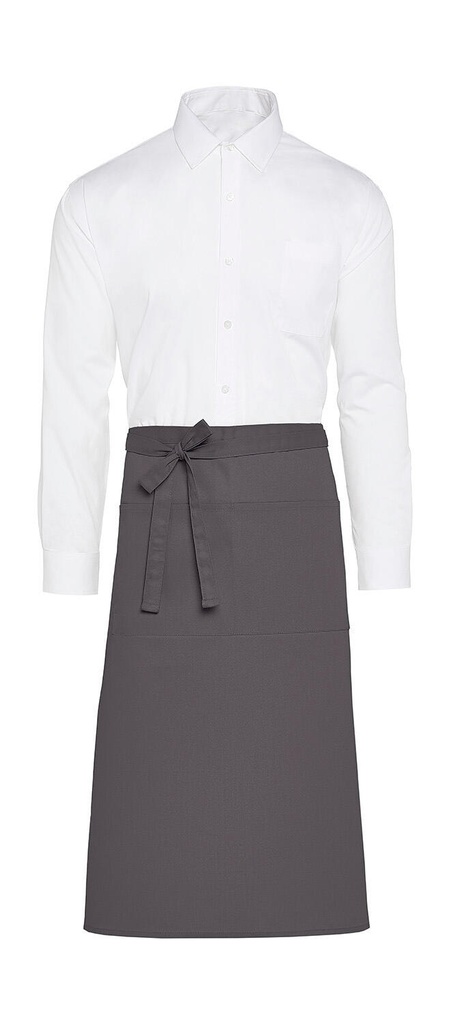 ROME - Recycled Bistro Apron with Pocket Grey