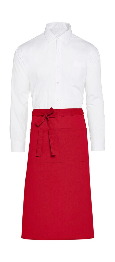 ROME - Recycled Bistro Apron with Pocket Red