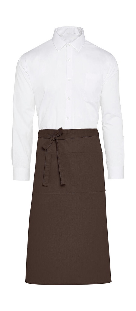 ROME - Recycled Bistro Apron with Pocket Brown