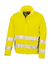 Hi-Vis Soft Shell Jacket Fluorescent Yellow