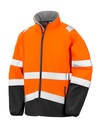 Printable Safety Softshell Fluorescent Orange/Black