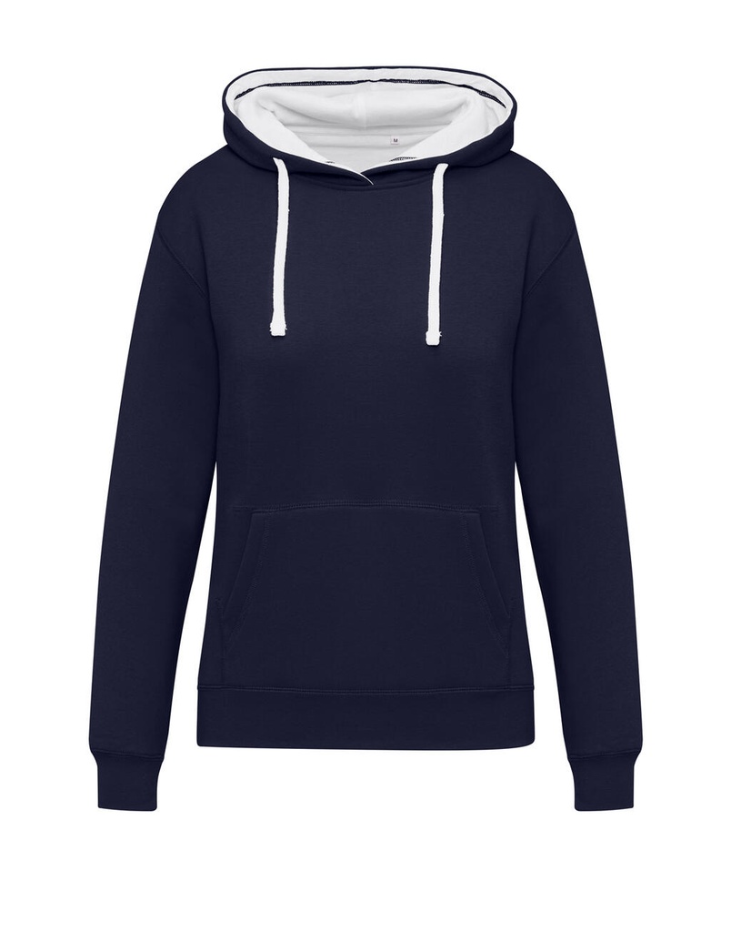 Originals Contrast Hooded Sweat Women Navy/Snowwhite