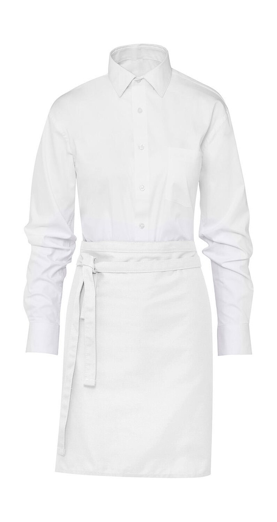 BRUSSELS Short Bistro Apron White