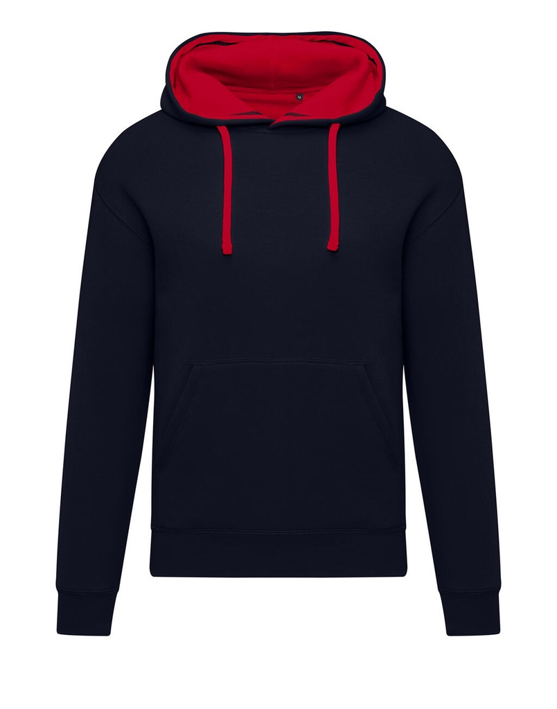 Originals Contrast Hooded Sweat Men Dark Black/Red