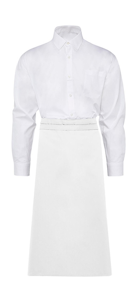 ROME Medium Length Bistro Apron White