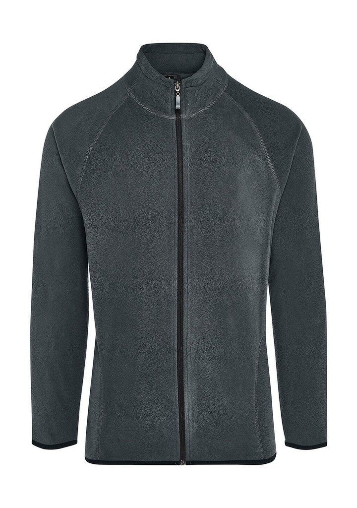 Signature Tagless Microfleece Full Zip Men Charcoal