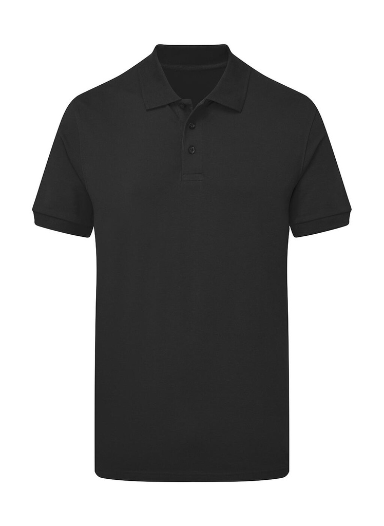 Signature Tagless Polo Stretch Men Dark Black