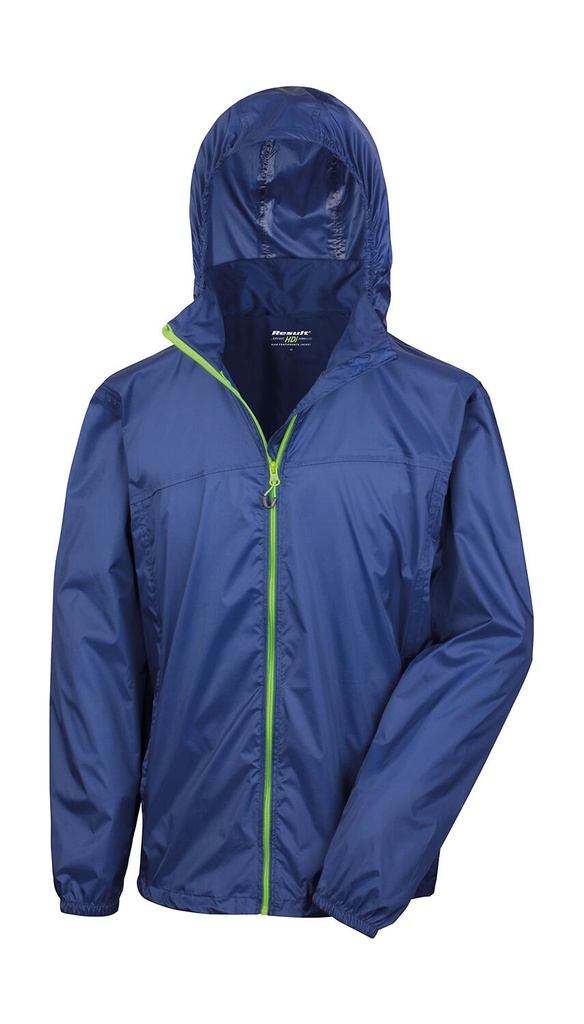 HDI Quest Lightweight Stowable Jacket Navy/Lime