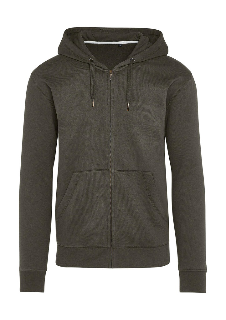Signature Tagless Hooded Full Zip Unisex Charcoal