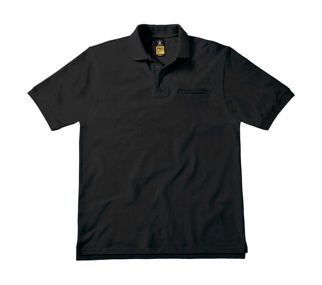 Energy Pro Workwear Pocket Polo Black