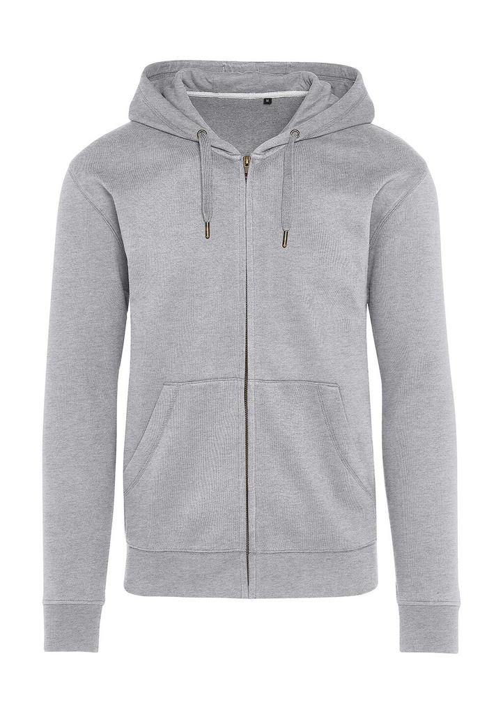 Signature Tagless Hooded Full Zip Unisex Light Oxford