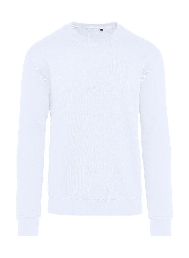 Signature Tagless Crew Neck Sweatshirt Unisex Snowwhite