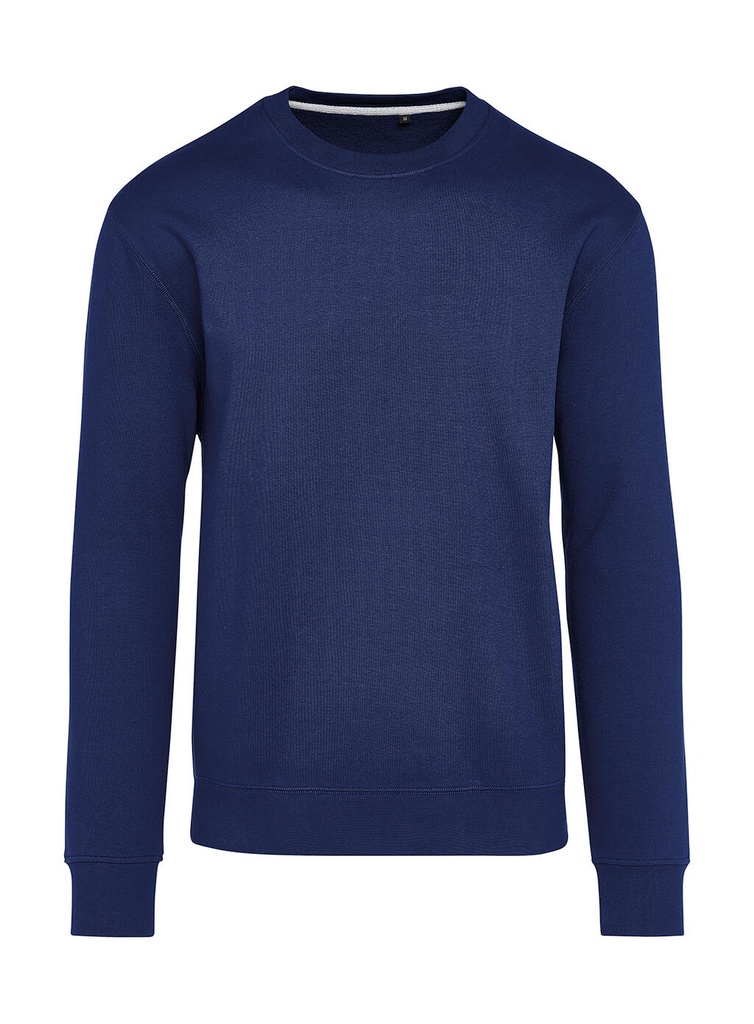 Signature Tagless Crew Neck Sweatshirt Unisex Navy