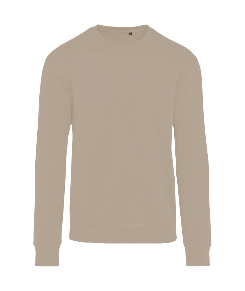 Signature Tagless Crew Neck Sweatshirt Unisex Pastel Macchiato