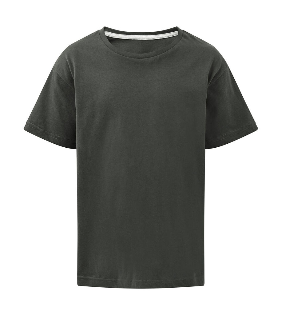 Signature Tagless Tee Kids Charcoal
