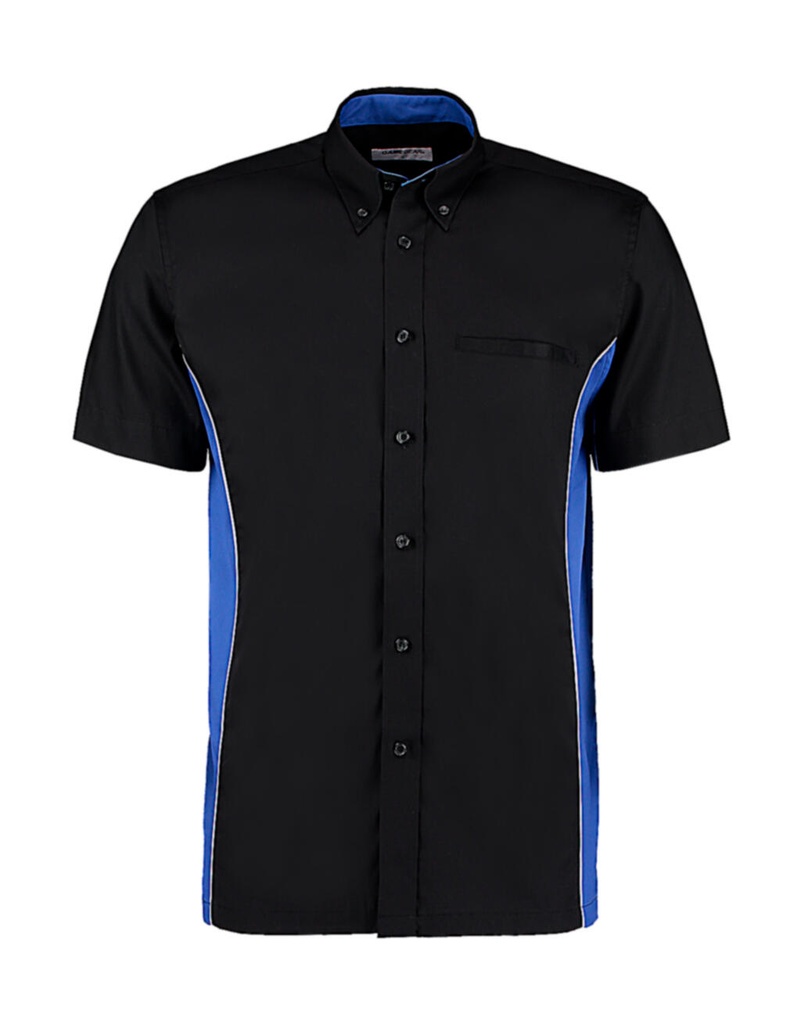 Classic Fit Sportsman Shirt SSL Black/Royal/White