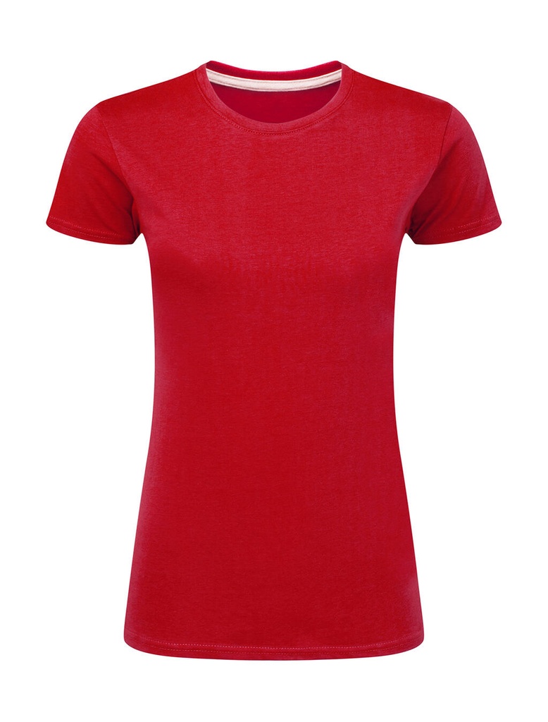 Signature Tagless Tee Women Red