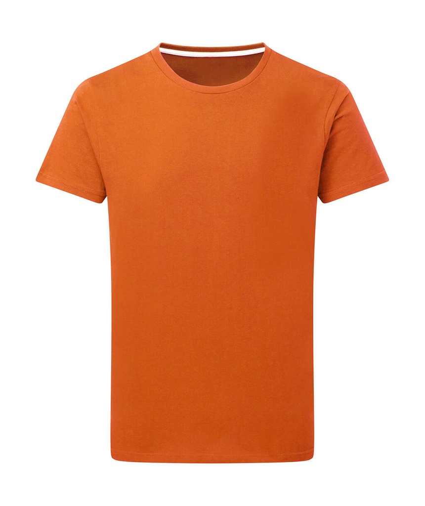 Signature Tagless Tee Men Orange