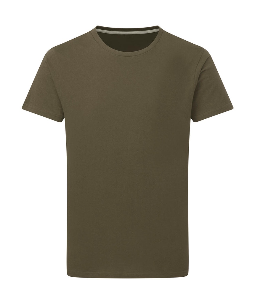 Signature Tagless Tee Men Military Green