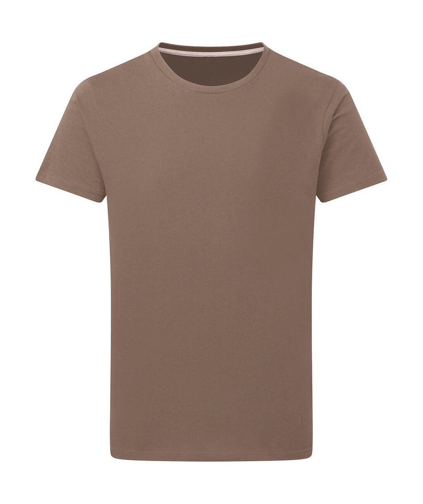 Signature Tagless Tee Men Deep Taupe