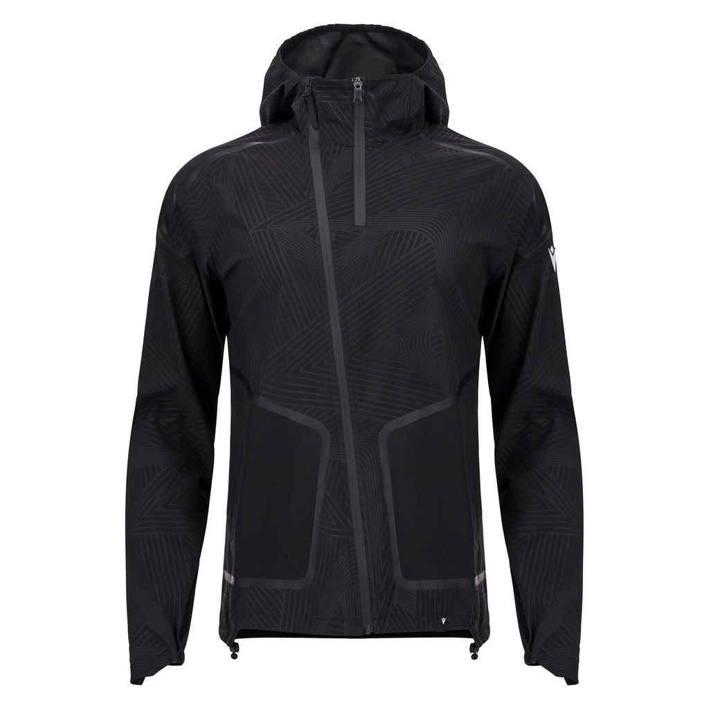 Ath Icon Kea Tech Rainjacket Hoody Blk — Black