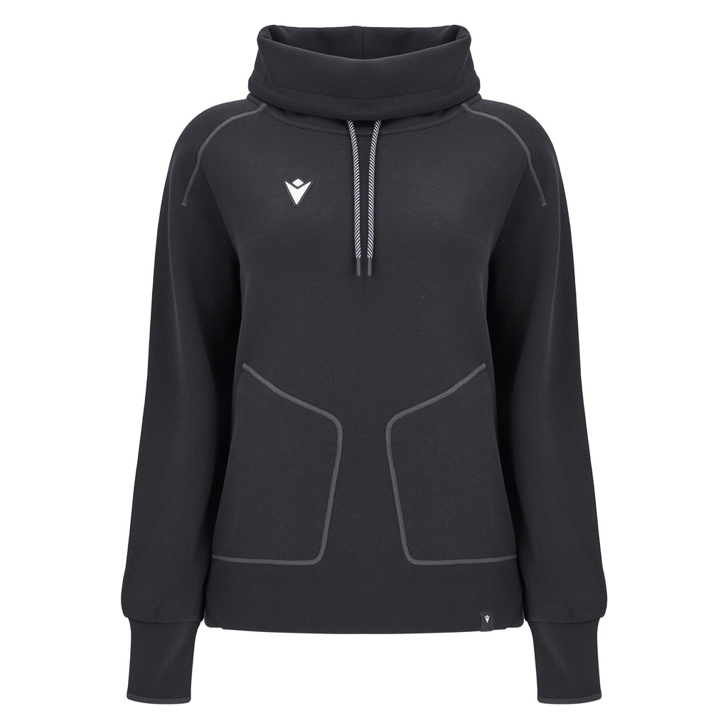Ath Icon Saima Wmn Crater Neck Sweat Blk — Black