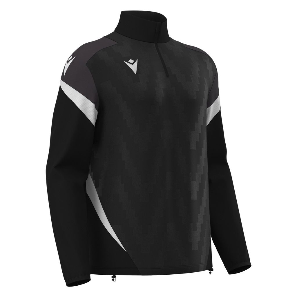Hollow 1/4 Zip Jersey — Black